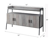 Mueble para TV rectangular Samiya de 52" de largo