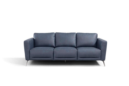 Astonic 85"L Top Grain Leather Sofa