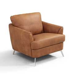 Safi Cappuccino Sloped Arm Chair