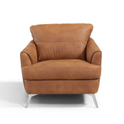 Safi Cappuccino Sloped Arm Chair