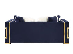 Virrux 80"L Velvet Loveseat with Decorative Pillows
