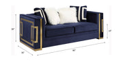 Virrux 80"L Velvet Loveseat with Decorative Pillows
