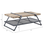 Mesa de centro rectangular Brantley de 120 cm de largo
