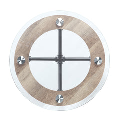 Brantley Round 22"Dia Glass Top End Table