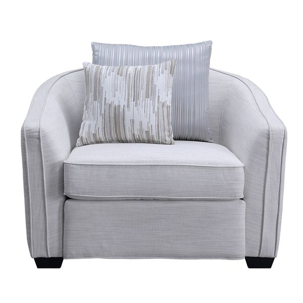 Silla Mahler II de 43" de ancho con 2 almohadas