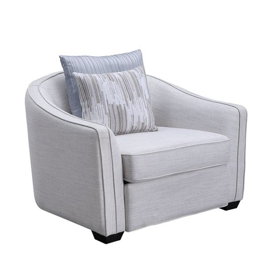 Silla Mahler II de 43" de ancho con 2 almohadas