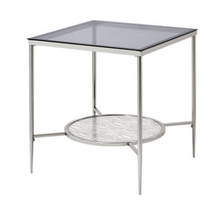 Mesa auxiliar cuadrada Adelrik de 21" de largo