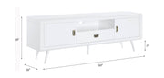 Soporte para TV rectangular Pagan de 63" de largo