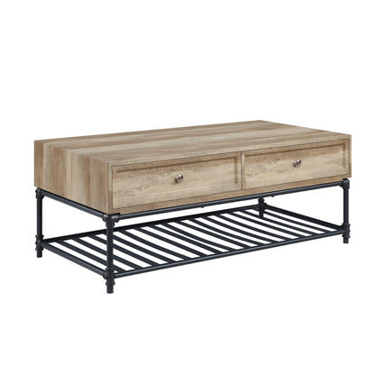 Brantley Rectangular 2 Drawers Coffee Table