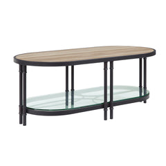 Brantley Oval 47"L Wooden Top Coffee Table