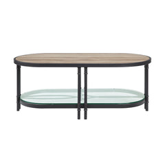 Brantley Oval 47"L Wooden Top Coffee Table