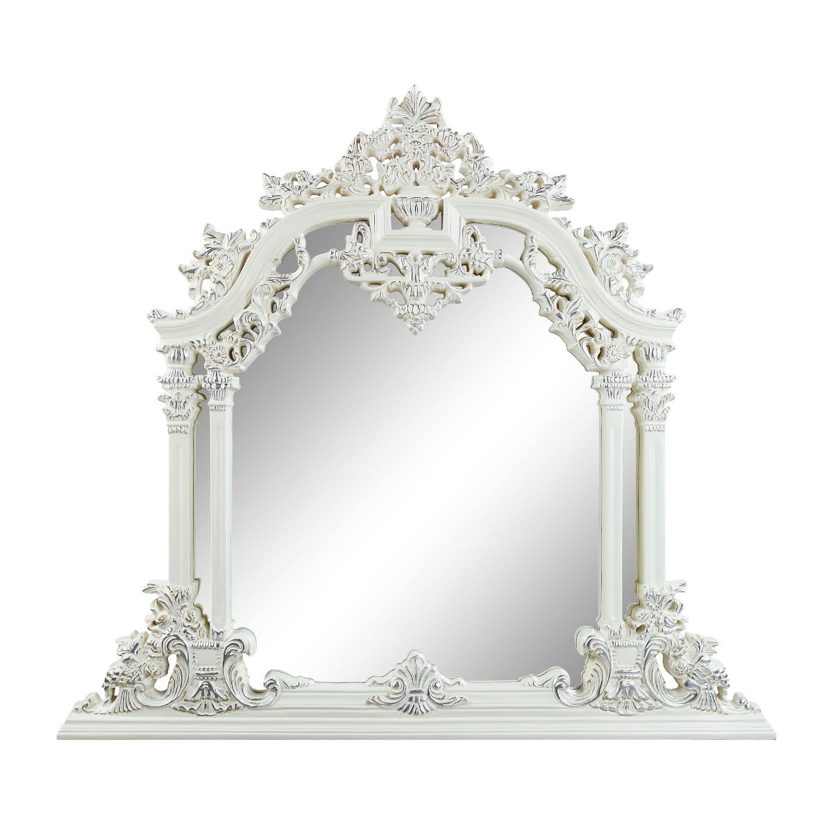 Vanaheim Arched Wall Mirror with Decorative Frame