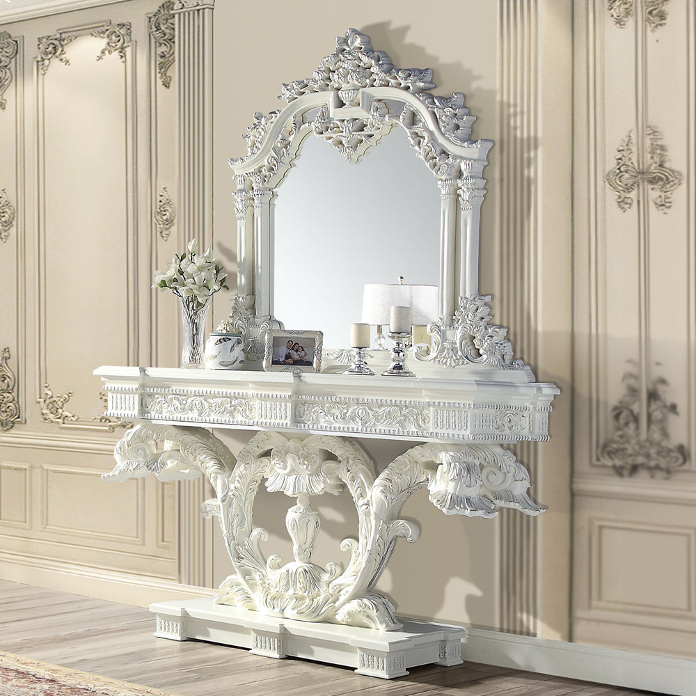 Vanaheim Arched Wall Mirror with Decorative Frame