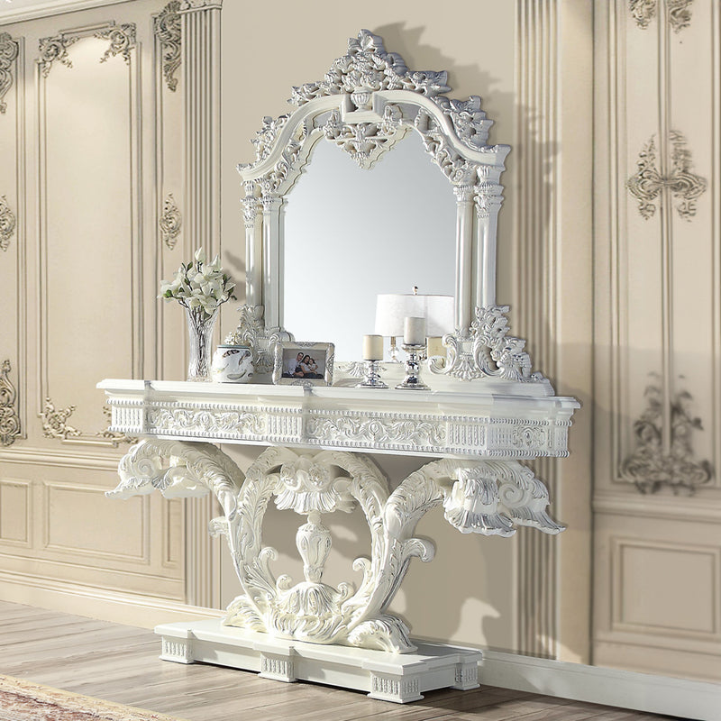 Vanaheim Arched Wall Mirror with Decorative Frame