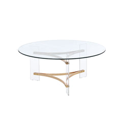 Mesa de centro redonda Sosi de 41" de largo