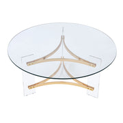 Mesa de centro redonda Sosi de 41" de largo