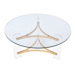 Mesa de centro redonda Sosi de 41" de largo