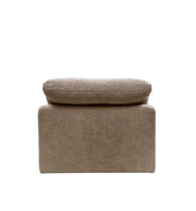 Sillón modular Naveen de lino de 96 cm de ancho y sin brazos