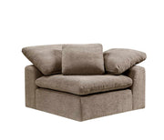 Naveen 45"W Linen Modular - Wedge with Pillow