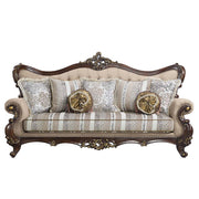 Ragnar 92" Modern Linen Sofa Set with 7 Pillows