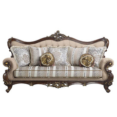 Ragnar 92" Modern Linen Sofa Set with 7 Pillows