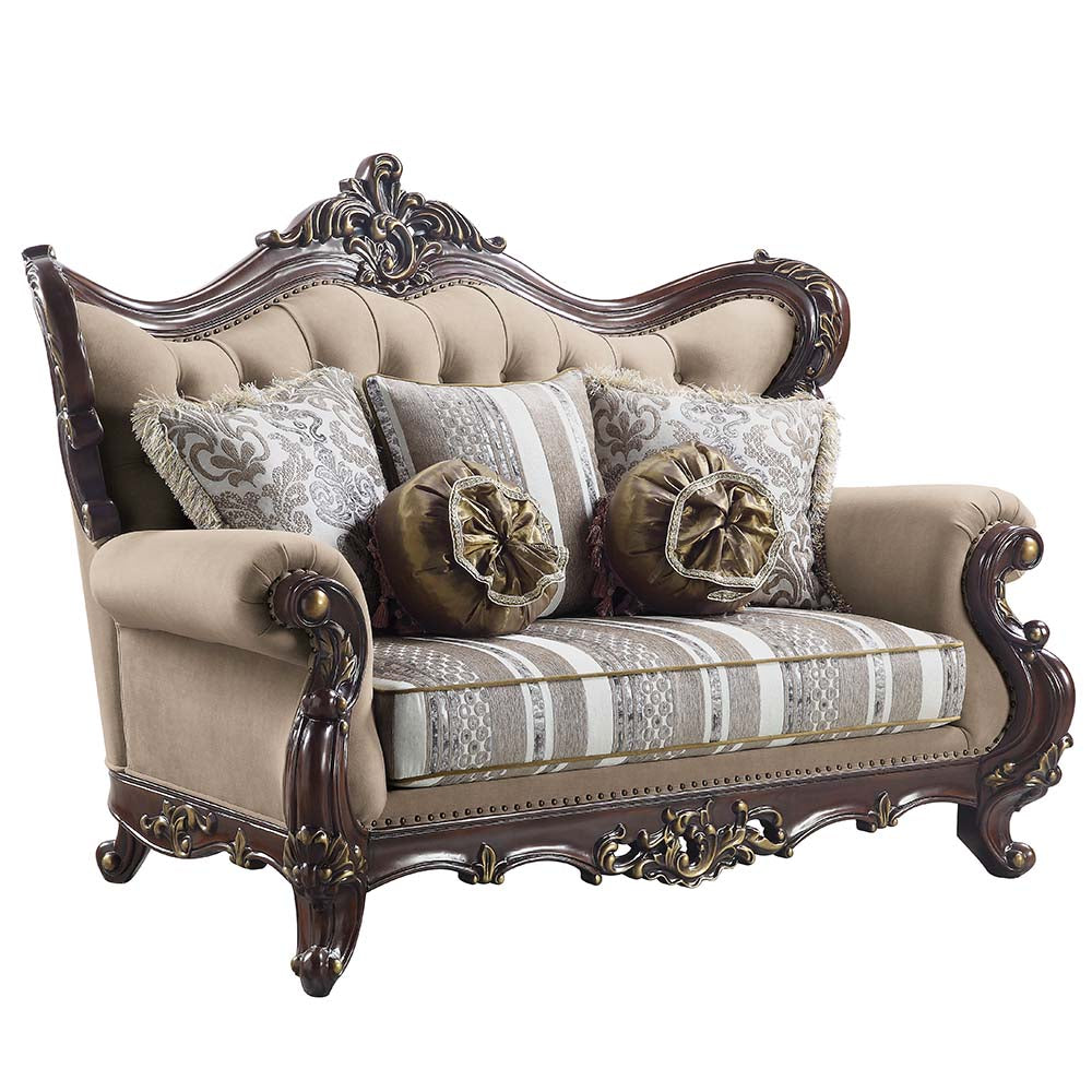 Loveseat Ragnar de lino de 180 cm con 5 almohadas