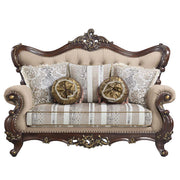 Loveseat Ragnar de lino de 180 cm con 5 almohadas