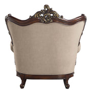 Silla de lino Ragnar de 122 cm de ancho con 2 cojines