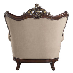 Silla de lino Ragnar de 122 cm de ancho con 2 cojines