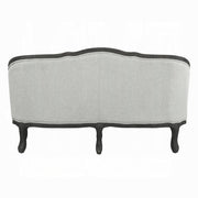 Sofá de dos plazas Samael de lino de 162 cm con 2 almohadas