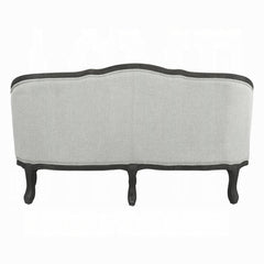 Sofá de dos plazas Samael de lino de 162 cm con 2 almohadas