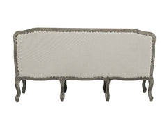 Tania 76"L Linen Sofa with 3 Pillows