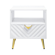 Mesa auxiliar rectangular Gaines con 1 cajón