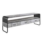 Raziela 3-Drawer Industrial TV Stand