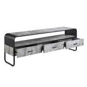 Raziela 3-Drawer Industrial TV Stand