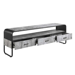 Raziela 3-Drawer Industrial TV Stand