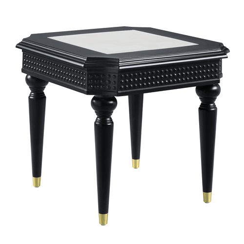 Tayden Square End Table with Marble Top