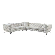 Sofá seccional Atronia de 133" de largo con 4 almohadas