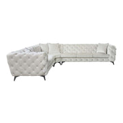 Sofá seccional Atronia de 133" de largo con 4 almohadas