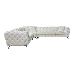 Sofá seccional Atronia de 133" de largo con 4 almohadas