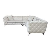 Sofá seccional Atronia de 133" de largo con 4 almohadas