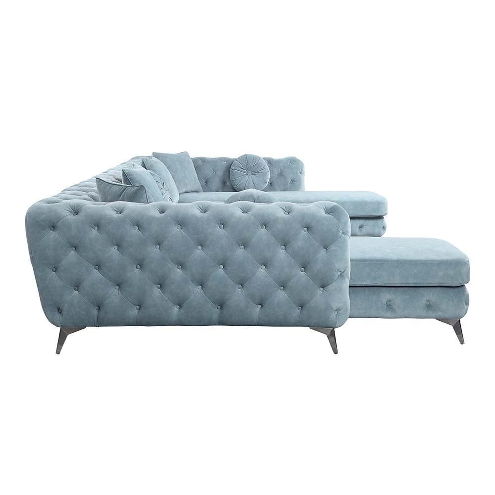 Atronia 164"L Sectional Sofa with 7 Pillows