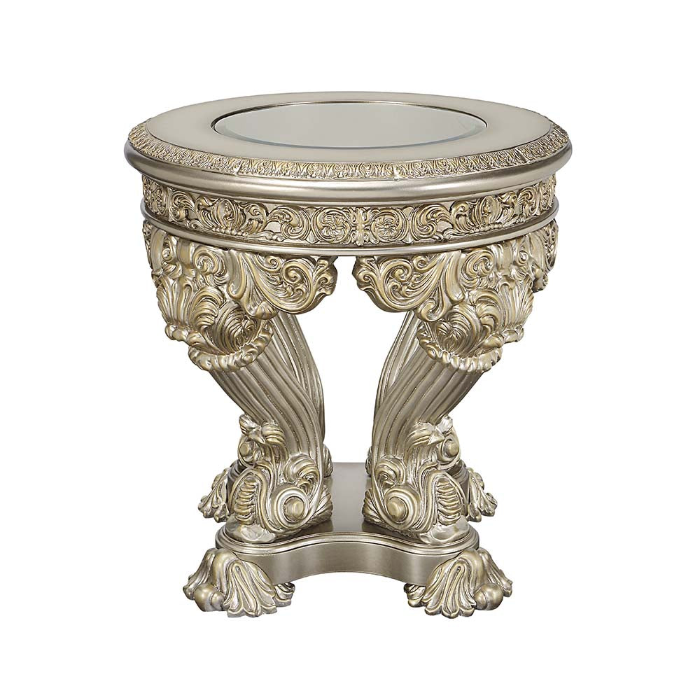Mesa auxiliar redonda Danae de 83 cm de diámetro