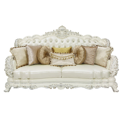 Adara 90"L Sofa with 7 Pillows