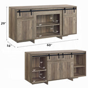 Soporte de TV rectangular Bellarosa de 60" de largo