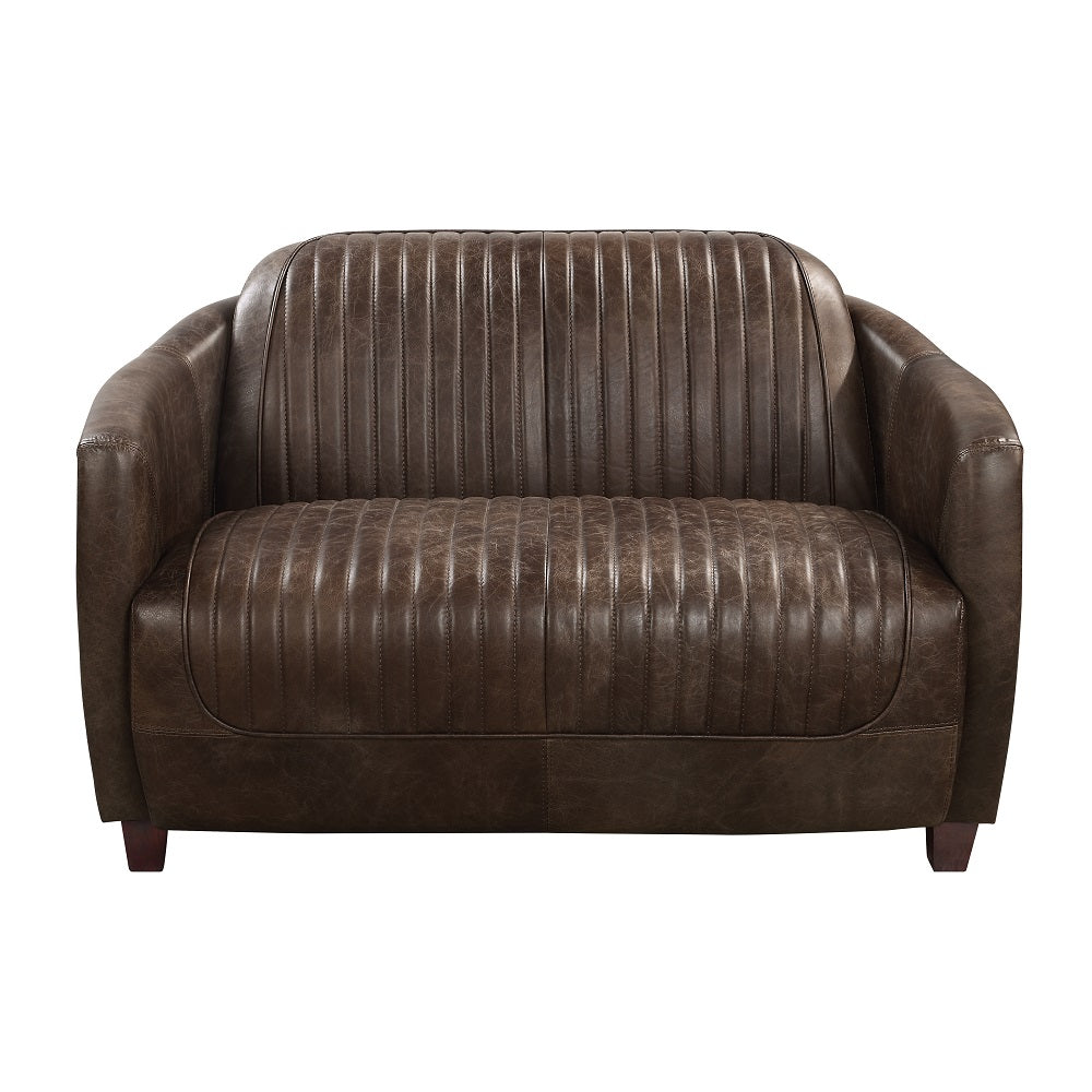 Brancaster 50"L Top Grain Leather Loveseat