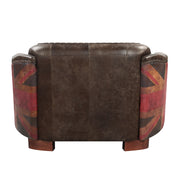 Loveseat Brancaster de 50" de largo en cuero de grano superior