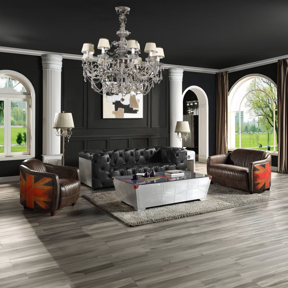 Mesa auxiliar cuadrada Brancaster con 1 cajón