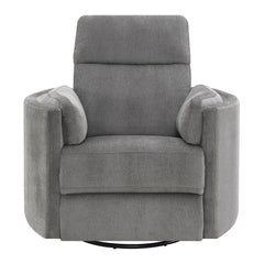 Sillón reclinable Sagen de chenilla de 40" de ancho con asiento giratorio