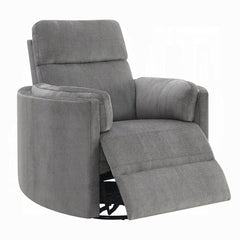 Sillón reclinable con apoyabrazos curvos y giratorio de Sagen